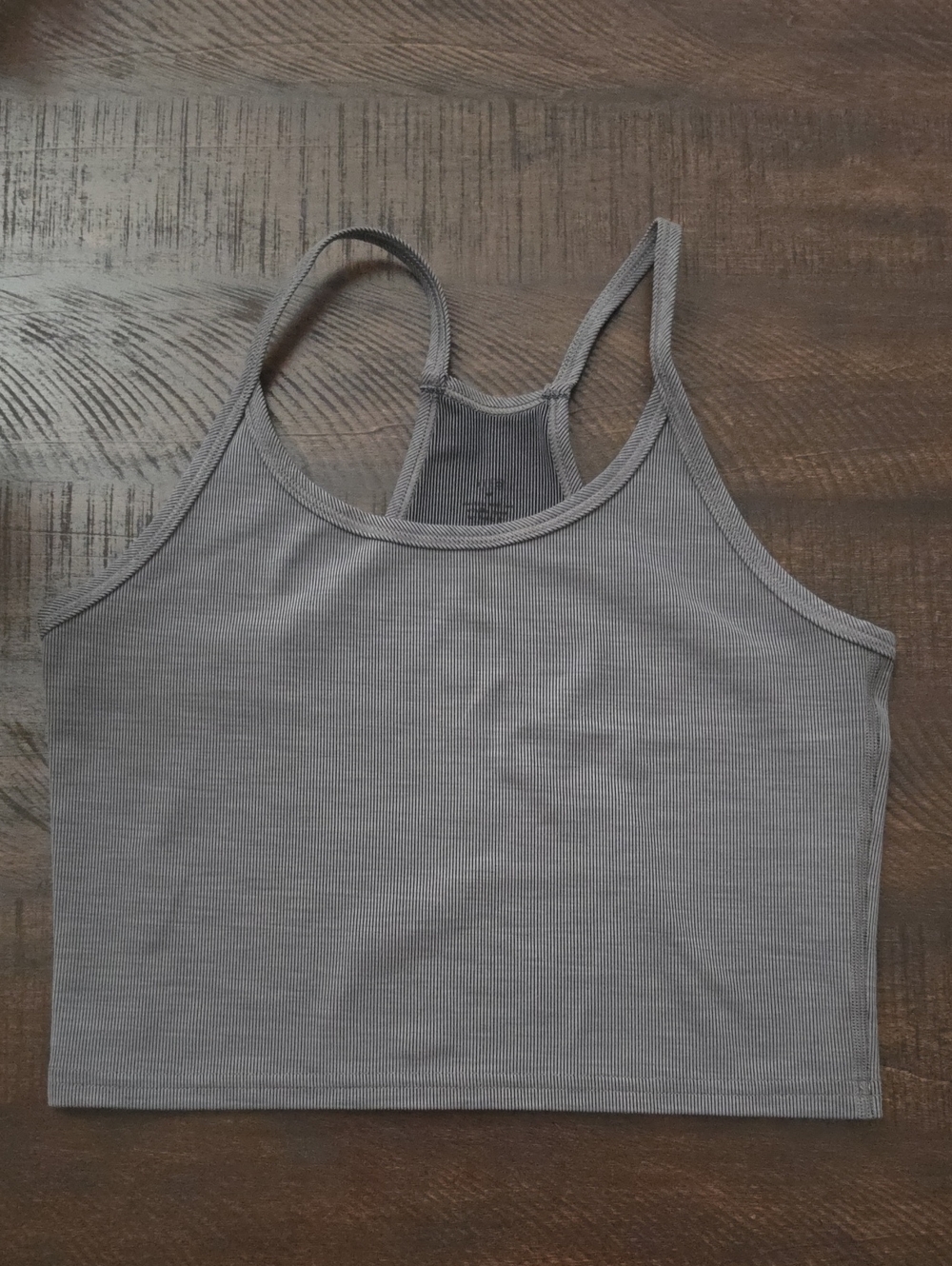 Fleo Gray Ribbed Tank